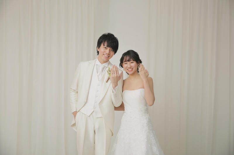 結婚指輪のお披露目