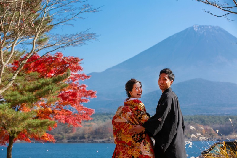 紅葉シーズンの富士にて！