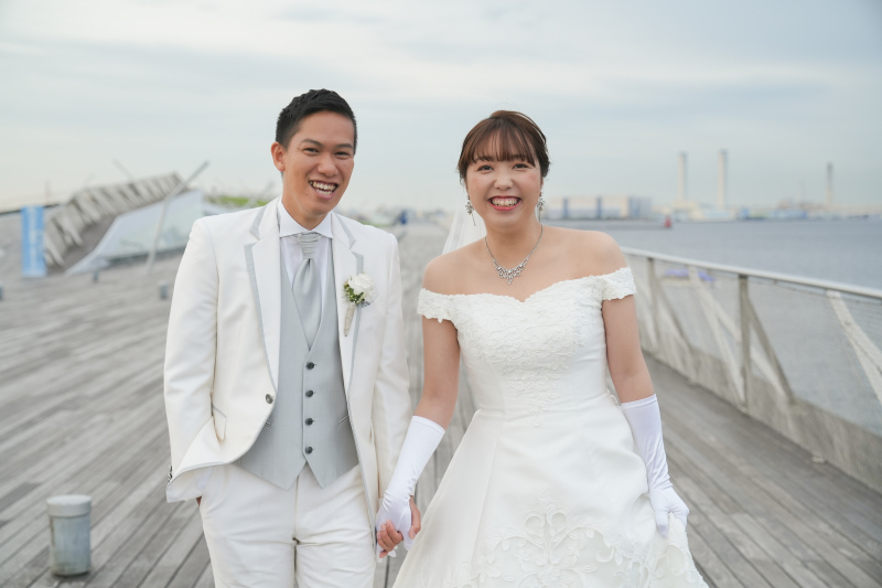 お二人の笑顔が輝く