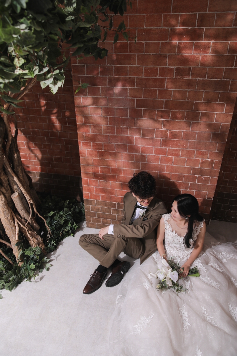 赤煉瓦の前で！！