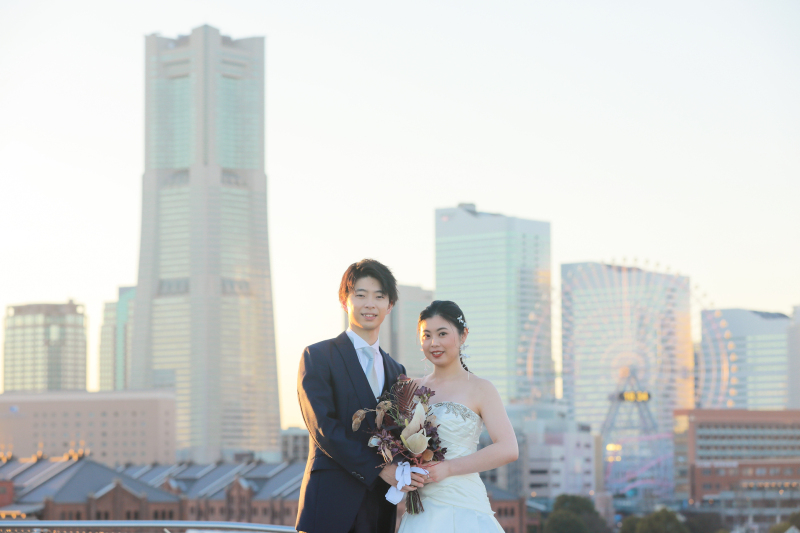 横浜ならではの建物と共に♪