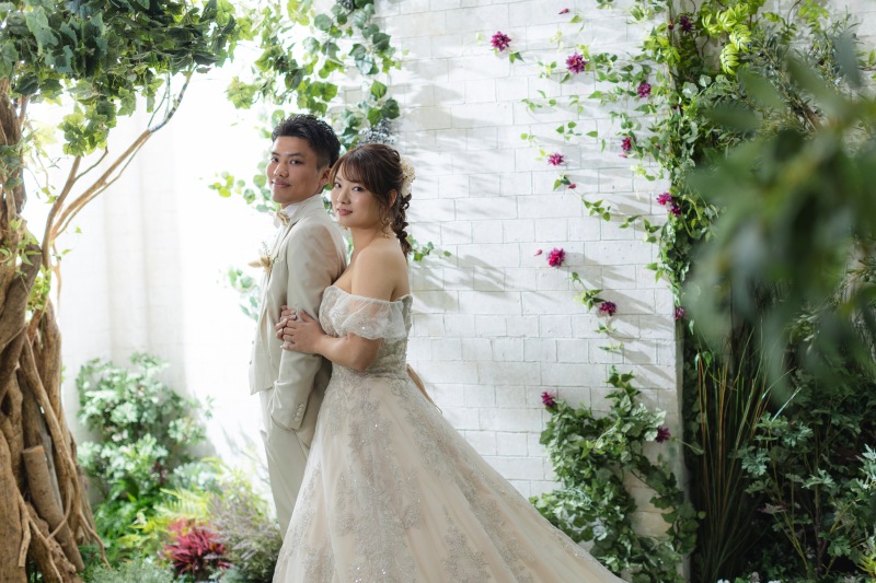 スタジオでも外のような雰囲気で！