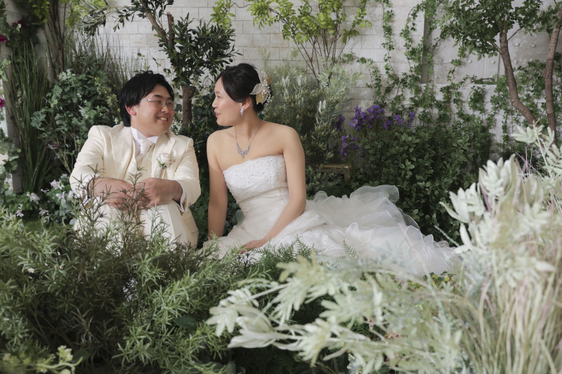 ガーデンの中でお話