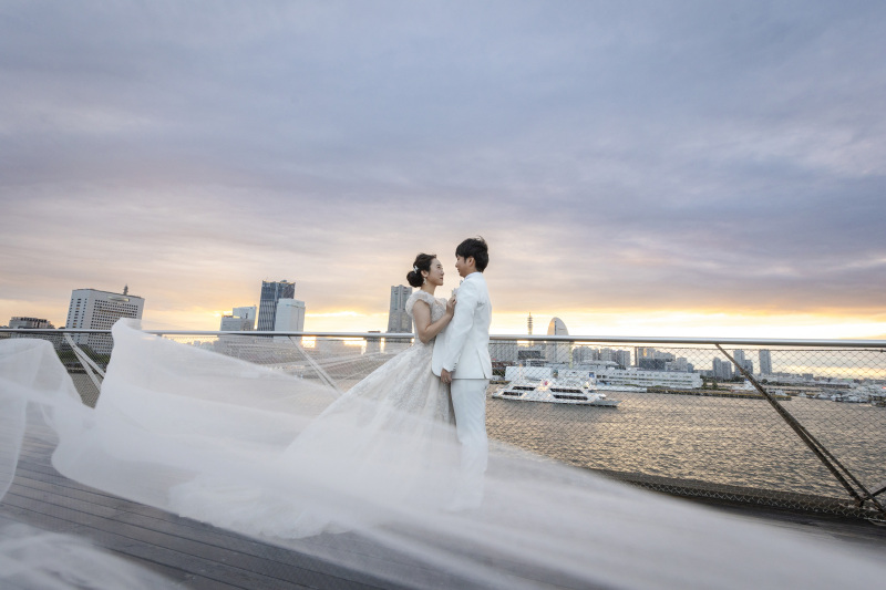 一瞬の隙間から出た夕日