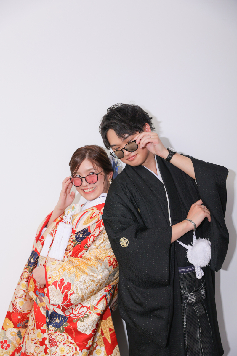 和装×サングラス