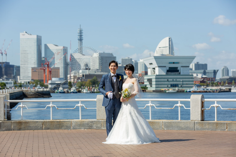 みなとみらいと海とふたり