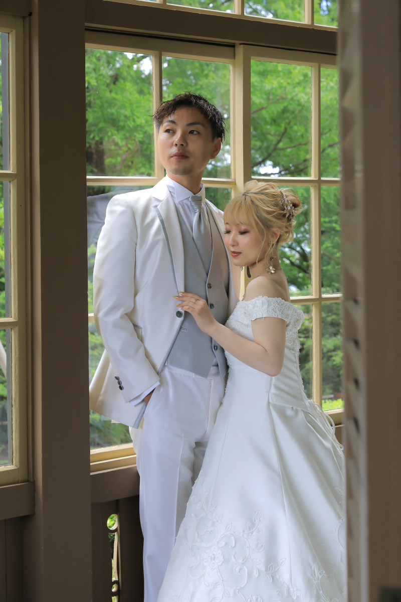 新緑を眺めながら