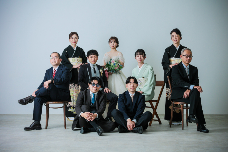 クールな家族写真