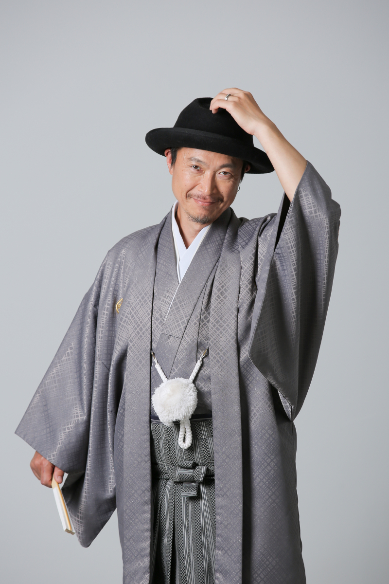 ハットをかぶって