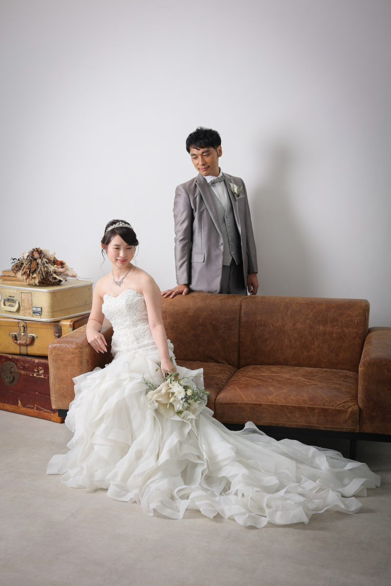 ソファーを使って