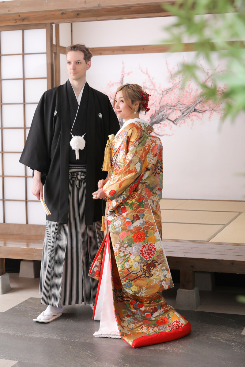 お茶室でかっちり