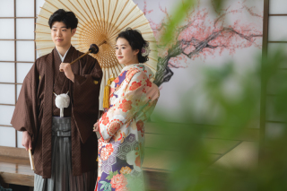 屋内庭園スタジオ撮影