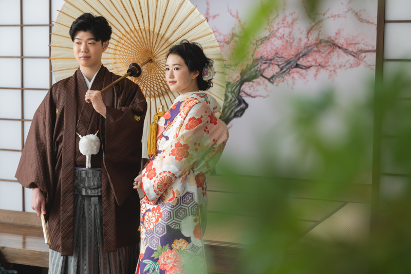 屋内庭園スタジオ撮影