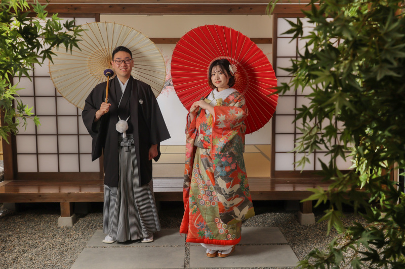 屋内庭園で・・・