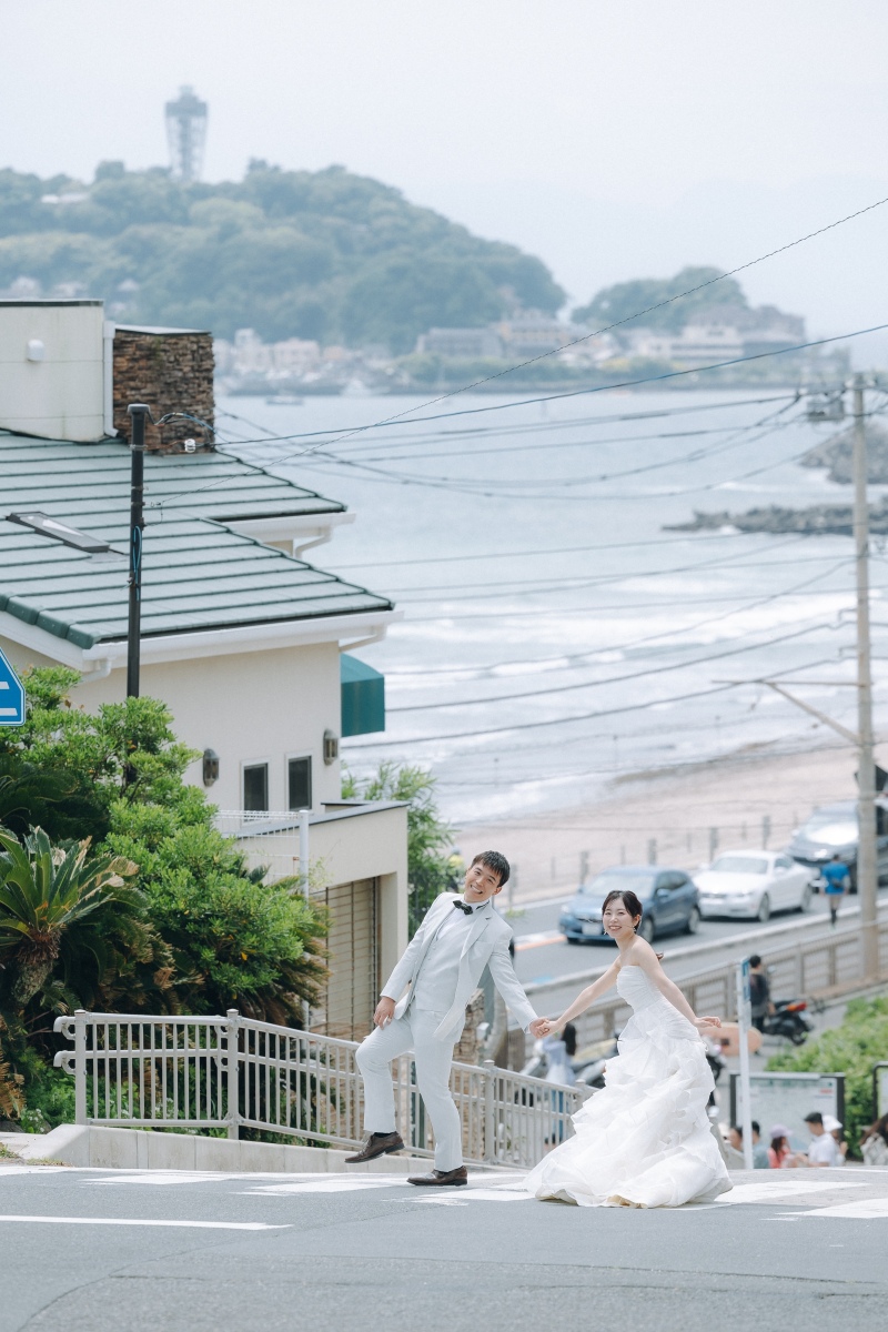 安全に配慮して横断歩道ショット！