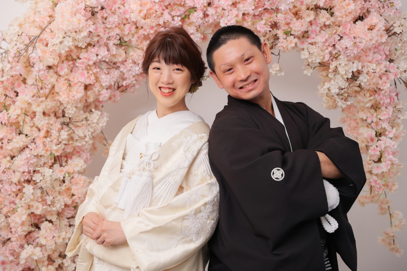 屋内庭園で笑顔たくさんの撮影！