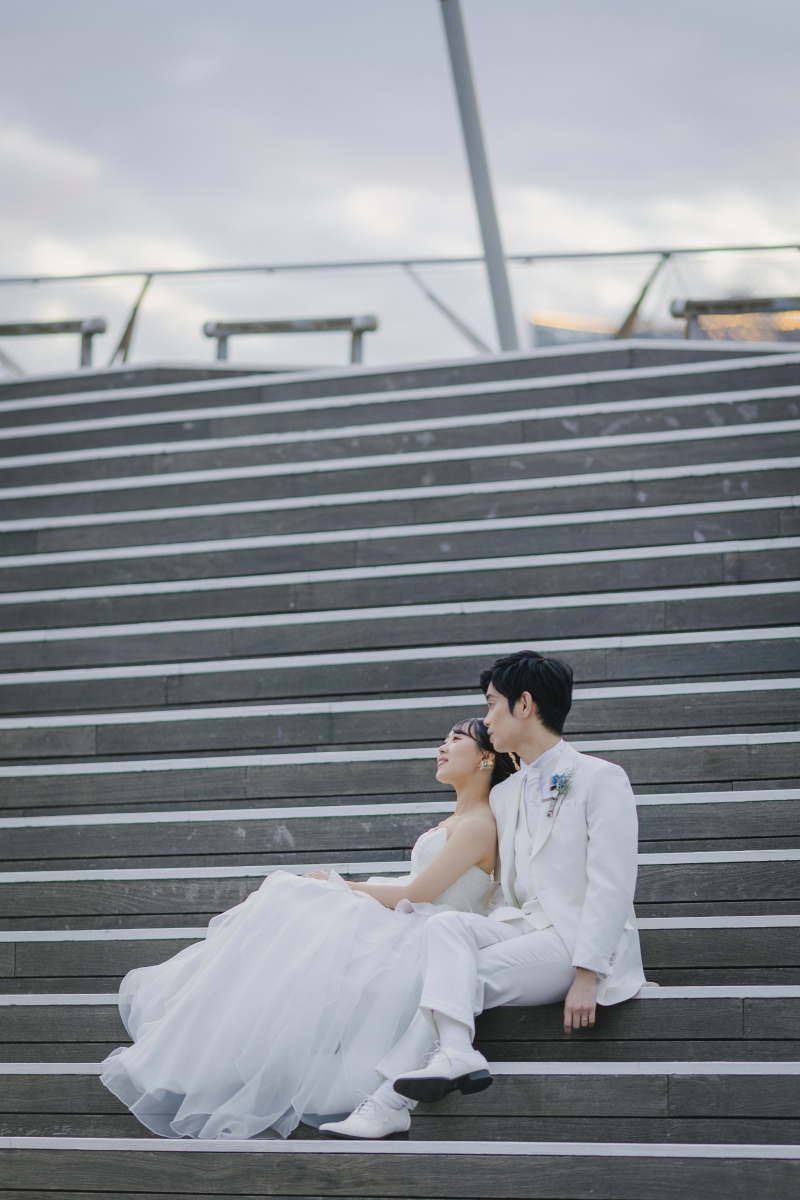 夕方の光に照らされてうっとり