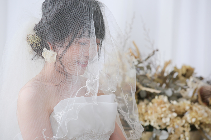 ベール越しの新婦様