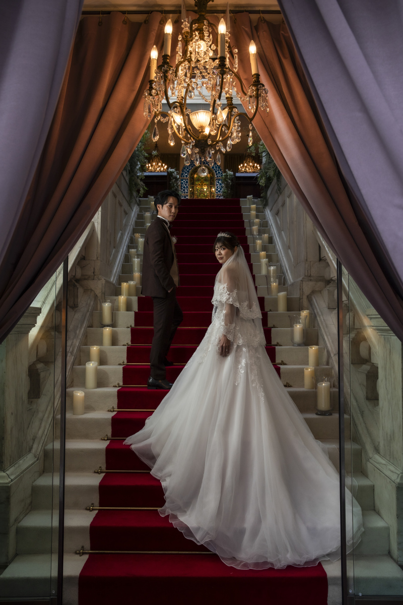 大理石大階段で