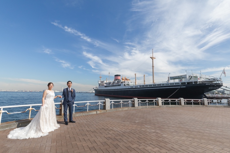 船とダイナミックな撮影も