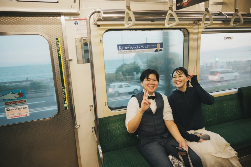 帰りの電車の中で