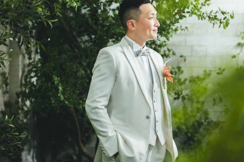 新郎ソロショットもしっかりと♪