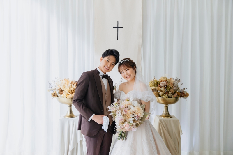 念願のチャペルで