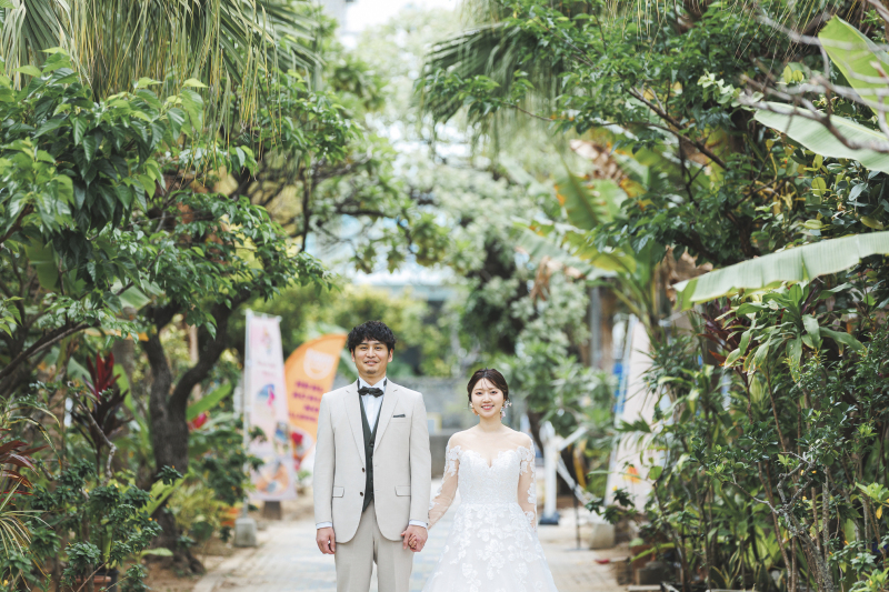 リゾートストリートを歩く