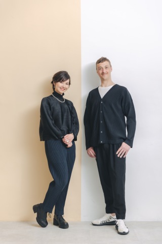 私服 ＋ 和庭園 photo by Nishimori