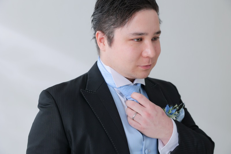 もちろんご新郎様のソロカットも!