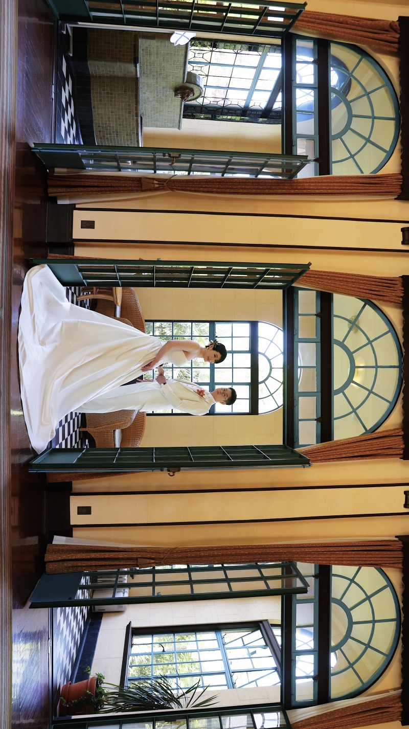 建築の造形を楽しんで