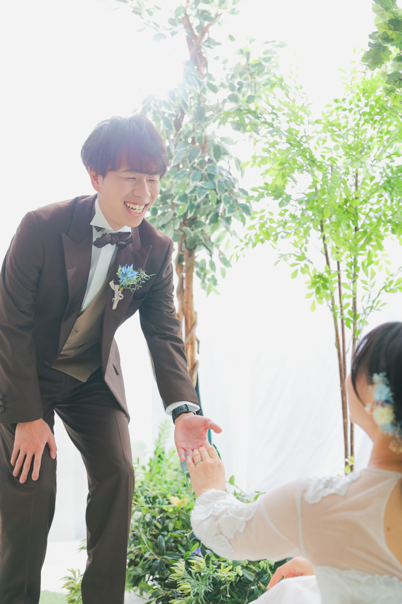 旦那さんの優しい笑顔。