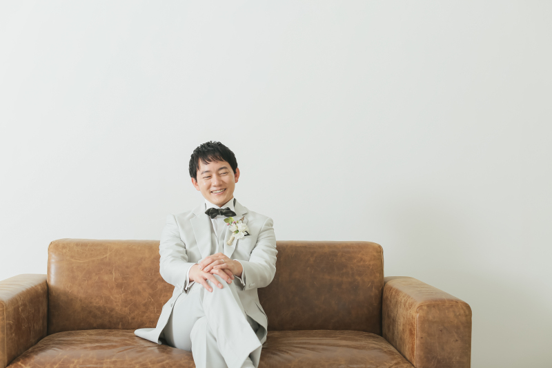 ご新郎様もおひとりで...