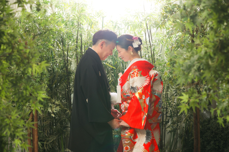 竹林の中