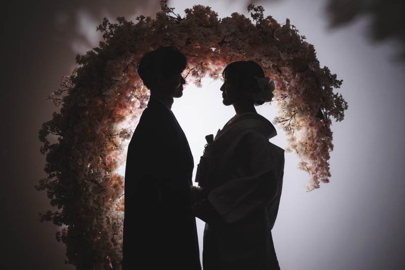 桜×シルエット