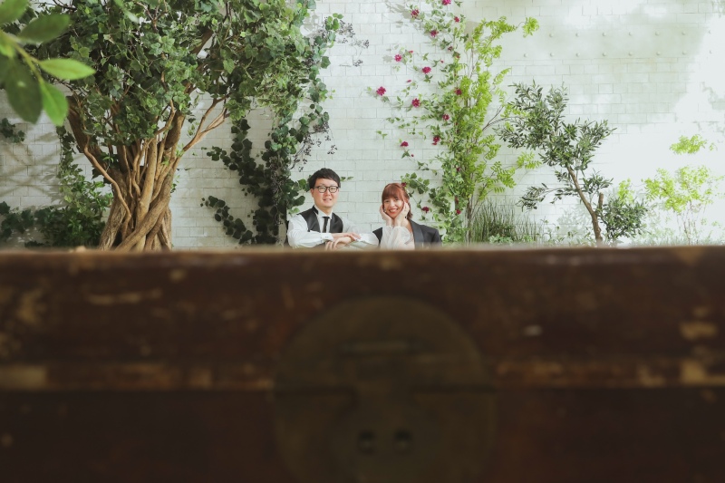 ガーデンの中にちょこんと