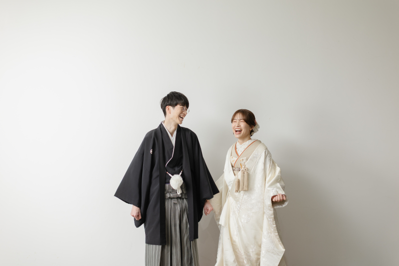 お二人らしいカットで。