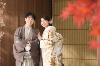 スタジオでも紅葉を感じながら〜