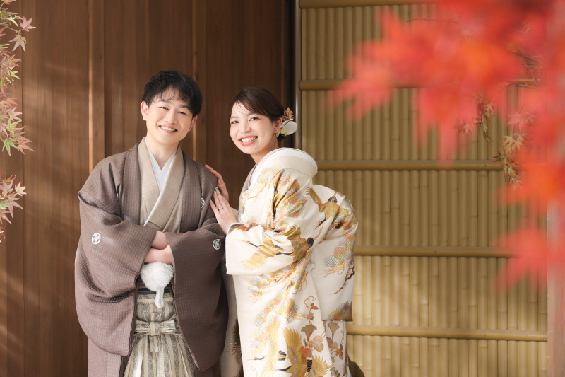 スタジオでも紅葉を感じながら〜