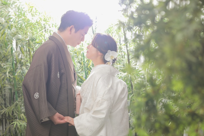 天候関係なく和装でご撮影