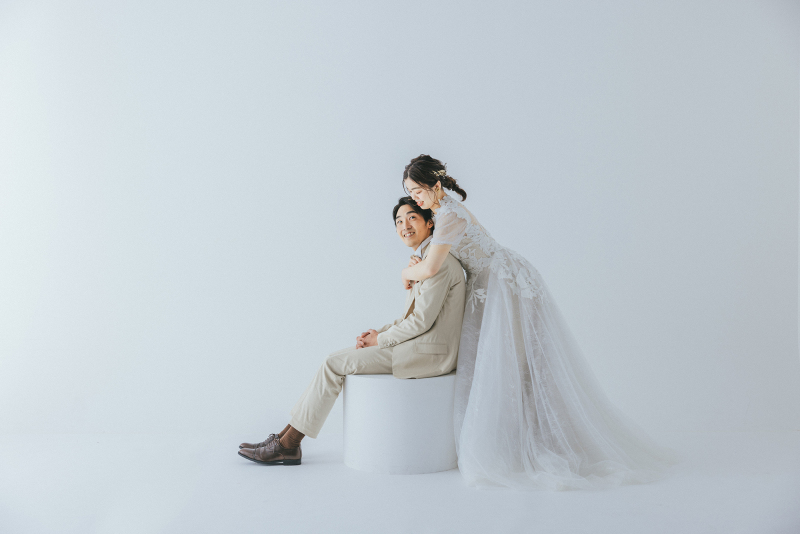 シンプルなスタジオで