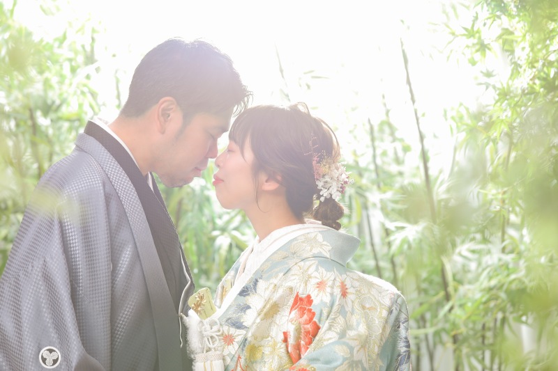 竹林を背景にしたお写真も