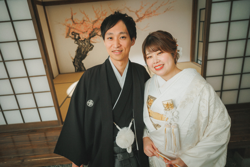 笑顔で