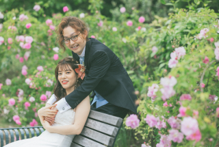 薔薇の綺麗な公園