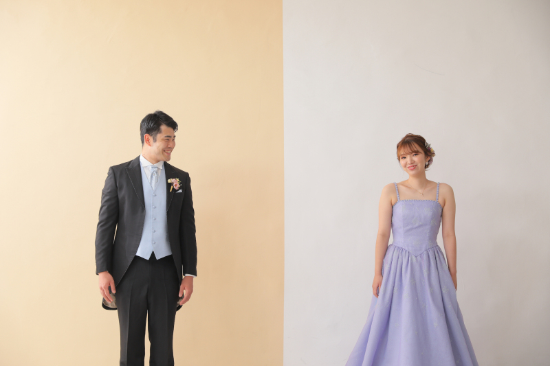 ツートンの背景で!