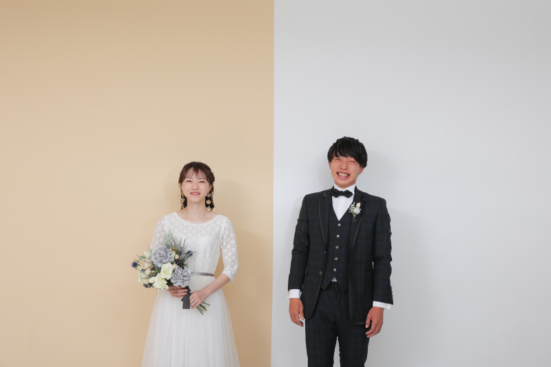 ベージュとホワイト