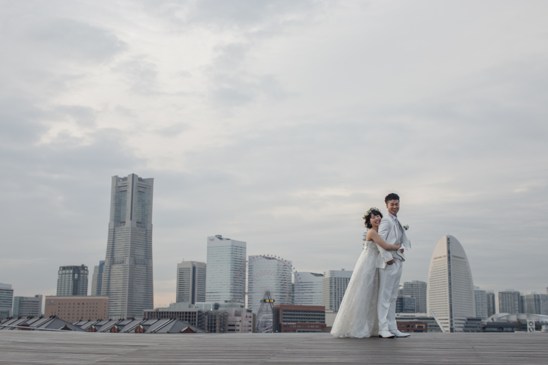 夕暮れの大桟橋