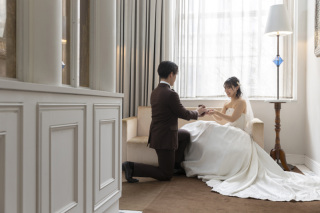 ラバンクドロア　実際の結婚式場での撮影を