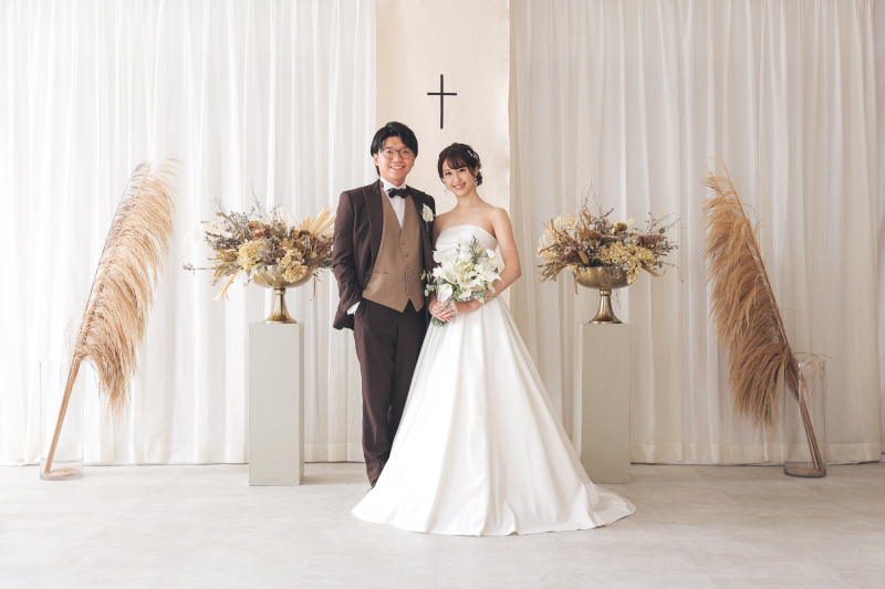 チャペル風の背景で