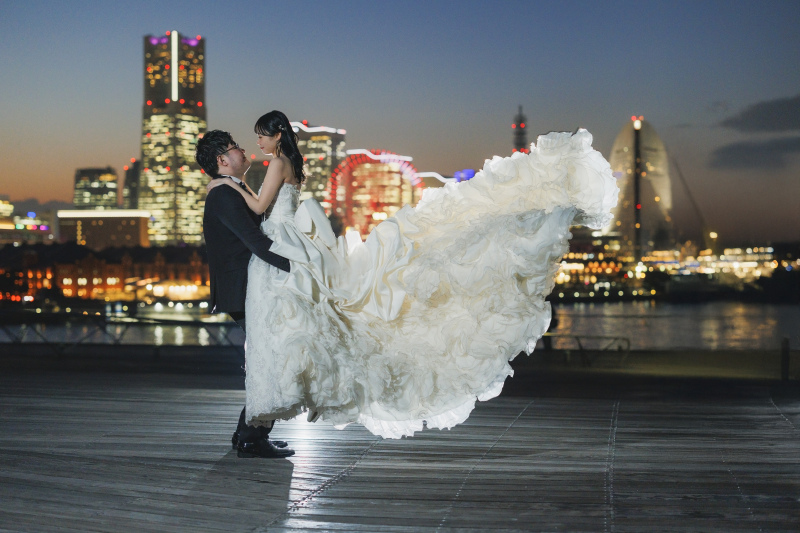 ドレスに動きをつけて♪